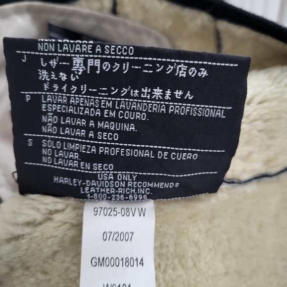 Harley-Davidson Leather Jacket. Size M - Picture 13 of 15